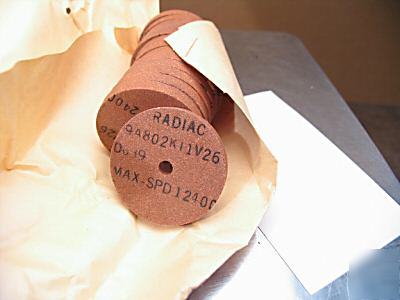 13 small unmounted die grinding wheels(2X1/4X1/4)l