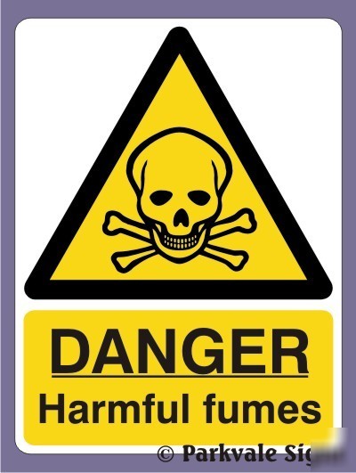 150X200 danger harmful fumes - rigid (1068)