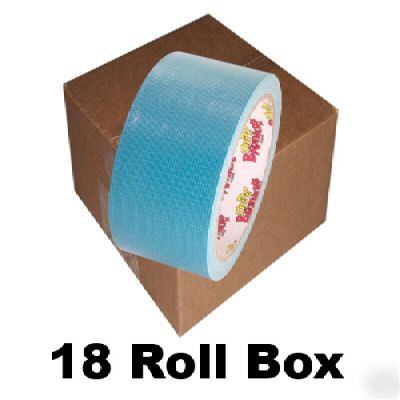 18 roll box of teal duct tape 2