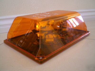 Code 3 lightbar amber dome police beacon ems tow light