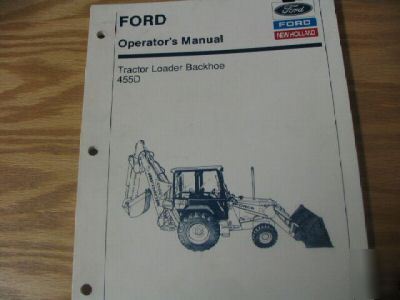 Ford 455D loader backhoe operators manual
