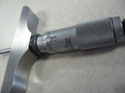 Micrometer depth gages starrett series 445 .01 cent bid