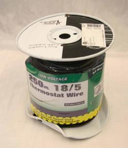 New 250 ft spool 18/5 low voltage thermostat wire - 