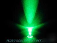 New 500X 3MM super bright green led lamp 8,000MCD f/sh