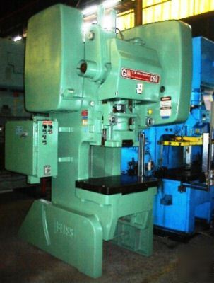 New 60 ton bliss c-60 obi back geared punch press, '78