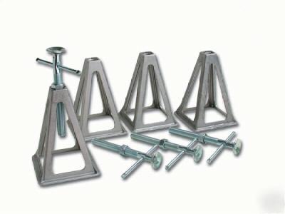 Pack of 4-aluminum stabilizer jack stands for rv