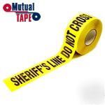 Sherrif's line do not cross barricade tape 3X1000' 