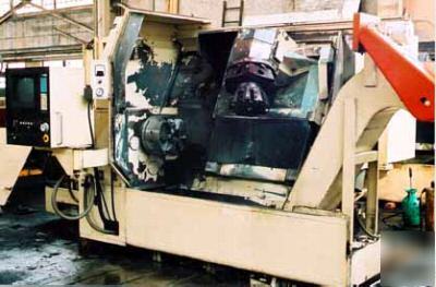Giddings & lewis model 40C cnc slant bed lathe