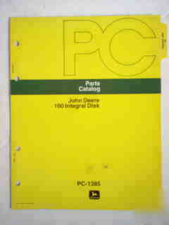John deere 100 integral disk parts catalog-nice 