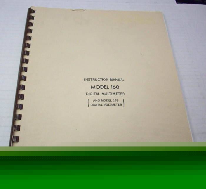 Keithley 160 digital multimeter op and service manual