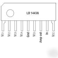 LB1443N 5 led vu meter display driver ic for audio use