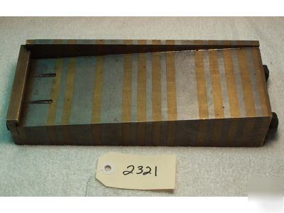 Magnetic grinding table with end stop