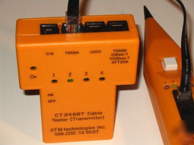 New 2468 cat 5 network cable tester, w/ tone probe