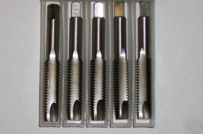 New 5-pack hss spiral point plug taps 2 flute 5/16-24