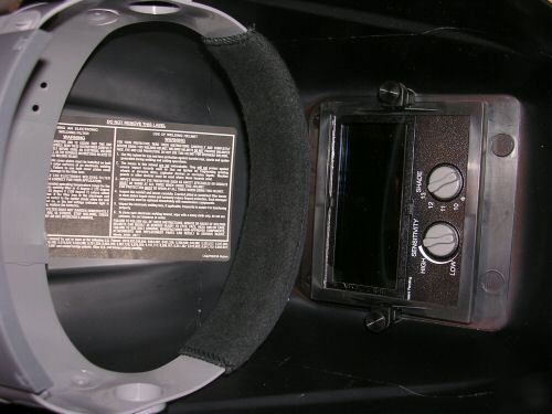 New solar auto darkening welding hood comfort fit 