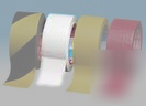 Pvc aisle marking tape-white-lot of 3 rolls - 4