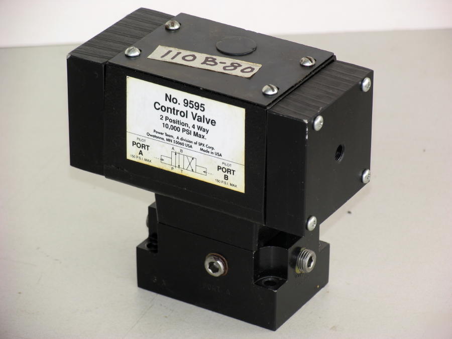 Spx power team 4-way control valve with base
