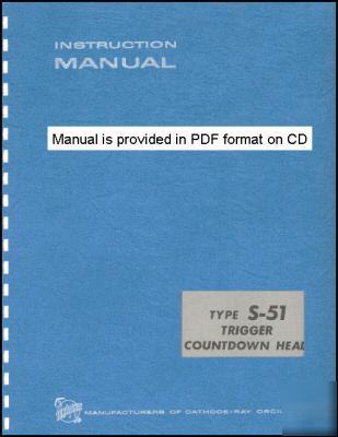 Tek tektronix S51 s-51 service & operation manual