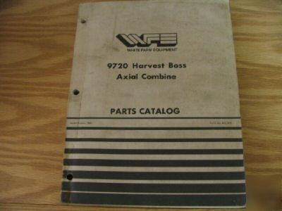 White 9720 harvest boss axial combine parts catalog