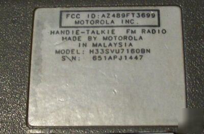 Lot 6 motorola radio vhf HT600 146-172MHZ H33SVU7160BN 