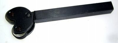 Pivot type lathe knurling tool - 1/2 square shank