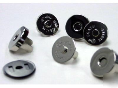 14MM magnetic purse bag closure nickel 100SETS MSA14-nl