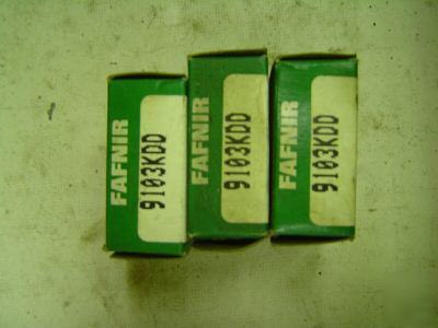3 fafnir p/n 9103KDD free shipping