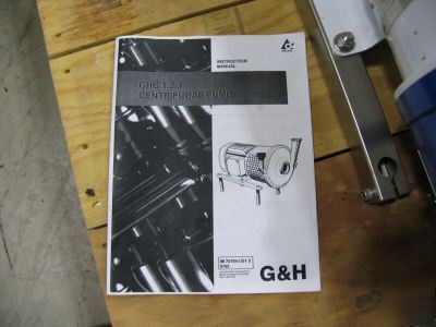 Alfa laval g&h - ghc 1.2.3 centrifugal pump