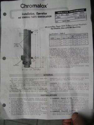 Chromalox heater 240V, single phase, 3 kw
