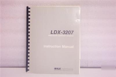 Ilx lightwave ldx-3207 instruction manual