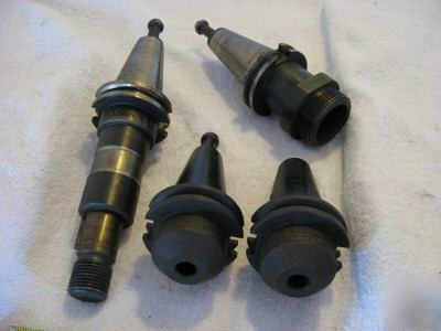 Lot of 4 cat 40 tool holders parlec erickson lydex