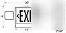 Lot of 6 green combo led exit & emergency signs lights 