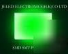 New 100X smd smt plcc-2 green leds 1500MCD f/s