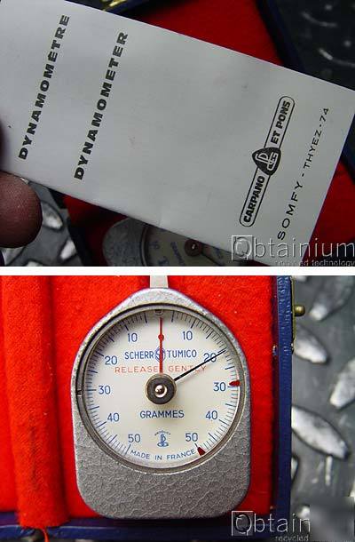Scherr tumico 5-50 gr dial precision dynamometer