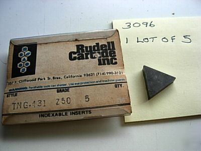 TNG431 C5 carbide inserts 3096 1 lot of 5 pieces 