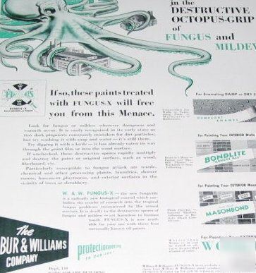 Wilbur & williams fungus-x plant rust paints-3 1944 ads