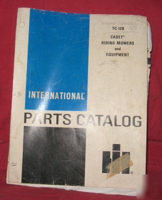  ihc cadet riding mowers and equipment parts catalog