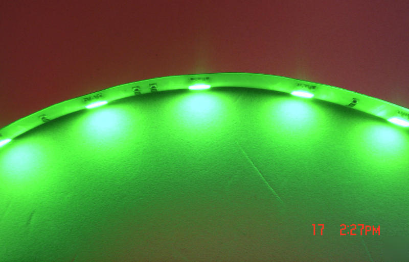 12V 60CM 24PCS green 5050 smd led strip