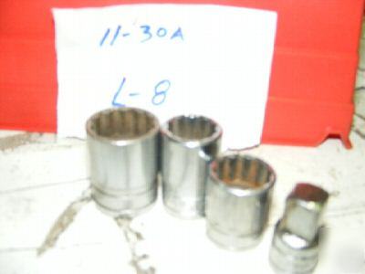 4 pcs snap on sockets 