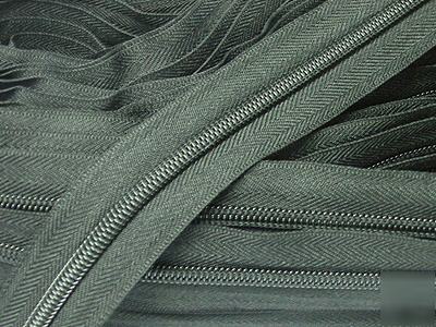 #5 nylon coil continuous zipper chain 100YD (578) grey
