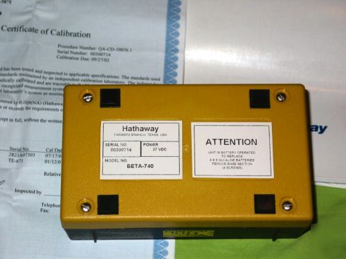 Beta 740 multicalib for 11 different thermocouples 
