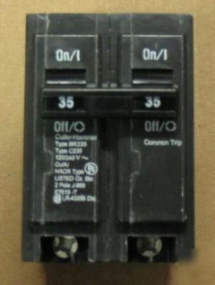 Cutler-hammer BR235 120/240V circuit breaker 35 amp