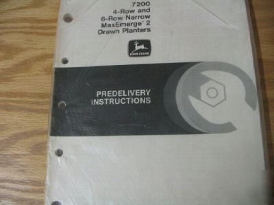 John deere 7200 max-emerge planters operators manual