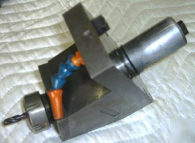 Live mill/drill fixed angle holder for mazak sqt series