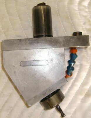 Live mill/drill fixed angle holder for mazak sqt series