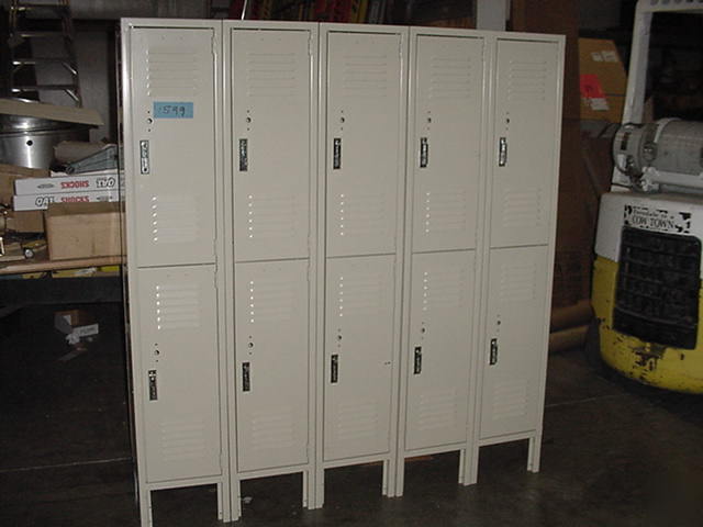 Locker 2 tier 5 wide lyon lockers 10-12