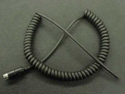 Lot of 5 -- 6-pin din on 6' coil-cord cable