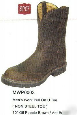 New mens twisted x oiled brown non steel work boot 10EE