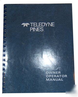 Teledyne pines 3T & 5T tube bender owners manual
