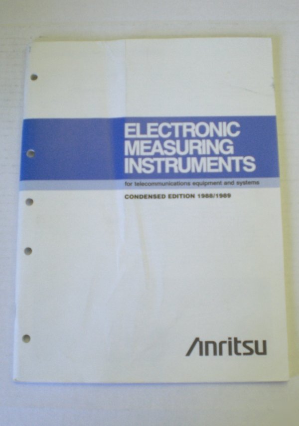 Anritsu electronic measuring instruments catalog 88/89